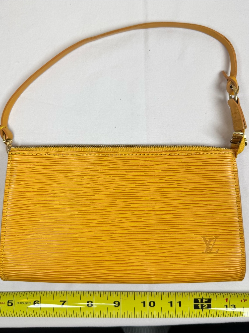 Louis Vuitton Epi Leather Pochette Accessoires Yellow Tassil Clutch/Wristlet